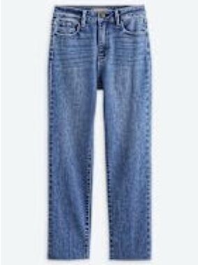 Just USA Women's Straight-Leg Jeans in Medium Blue Wash